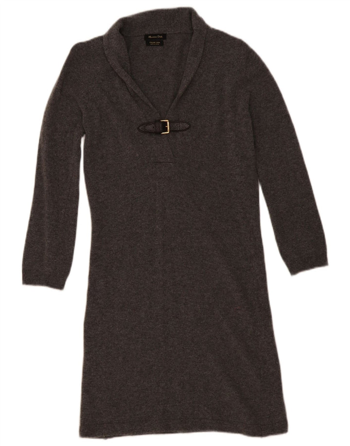 Vestido Jumper Massimo Dutti Feminino UK 6 XS Cinza