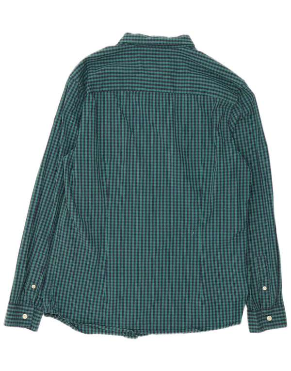 Camisa masculina slim fit LYLE & SCOTT grande algodão verde guingão