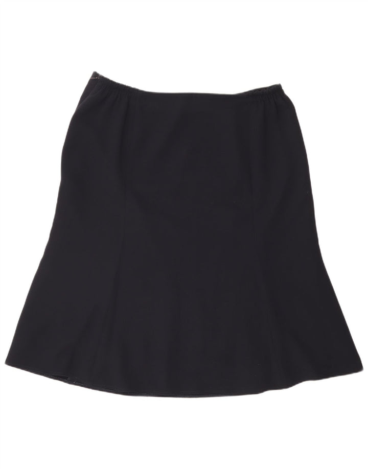 Saia trompete feminina EASTEX UK 18 XL W36 azul marinho poliéster