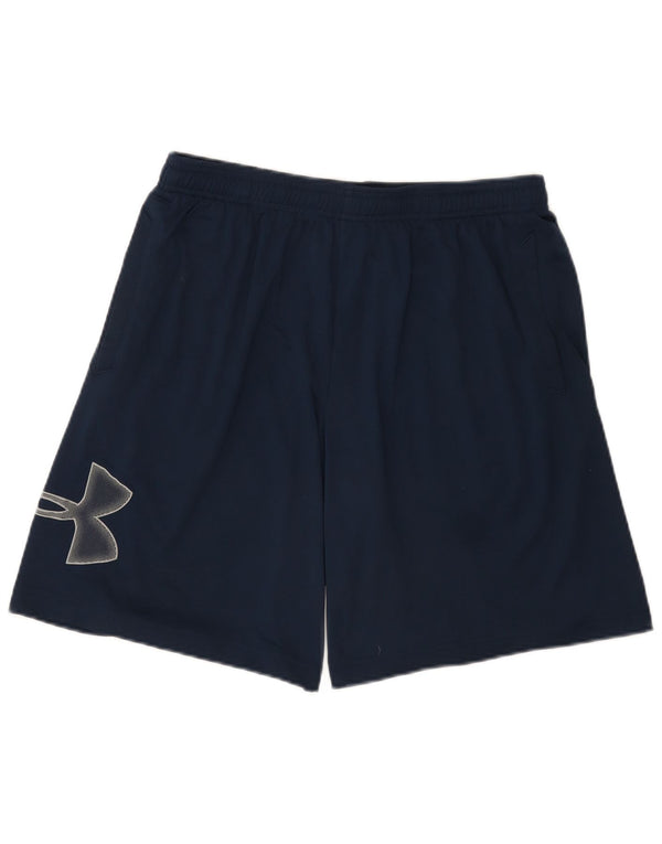 Under Armour Mens Graphic Sport Shorts Grande Poliéster Azul Marinho
