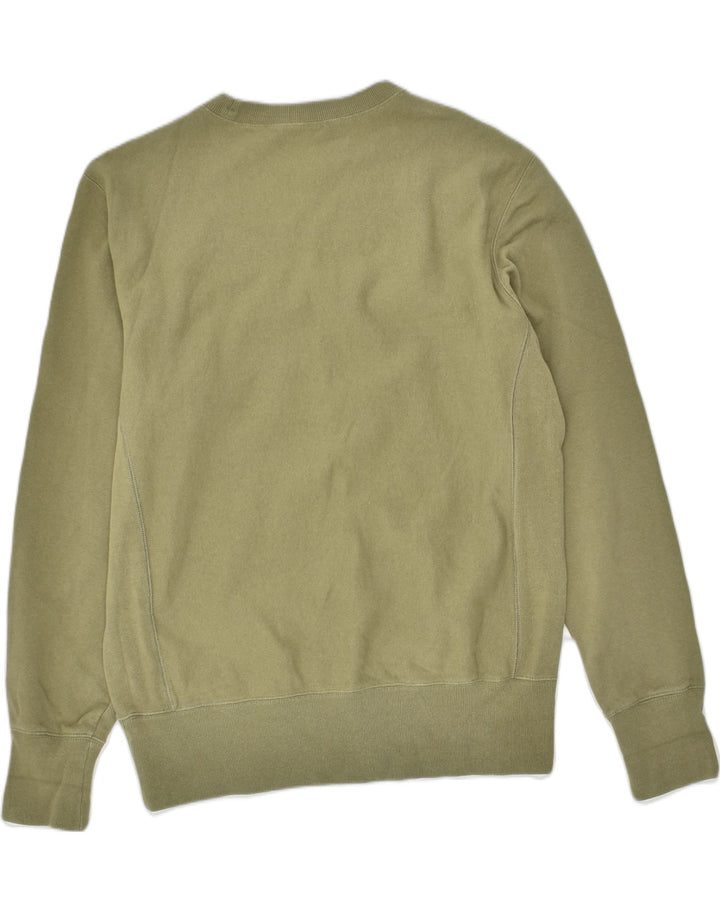 CHAMPION Mens Graphic Hoodie Jumper XL Khaki Cotton Vintage Champion and Second-Hand Champion from Messina Hembry 