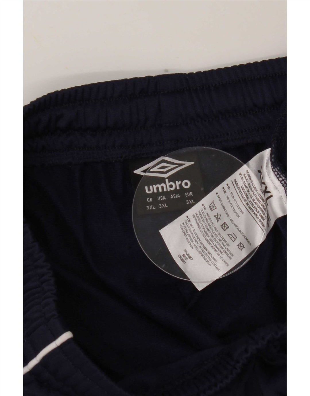 Calça de treino masculina Umbro 3XL poliéster azul marinho
