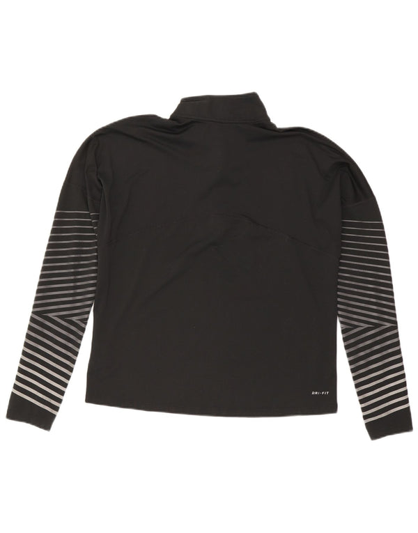Nike Womens Dri Fit Oversized Pullover Treino Top Reino Unido 14 Médio Preto