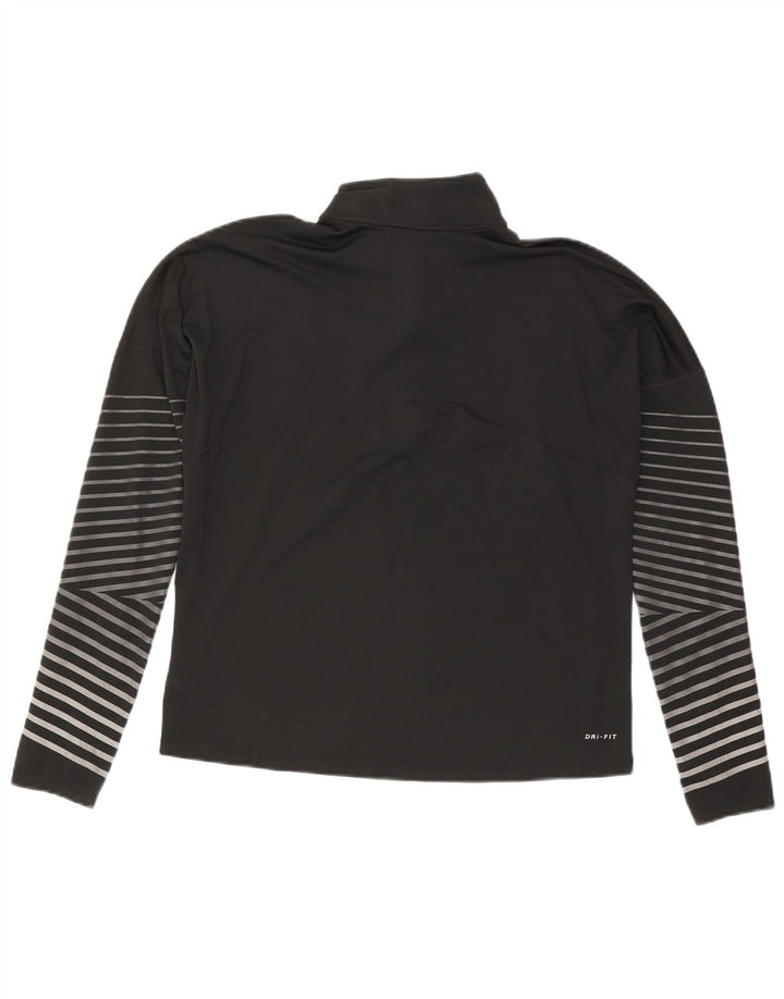 Nike Womens Dri Fit Oversized Pullover Treino Top Reino Unido 14 Médio Preto