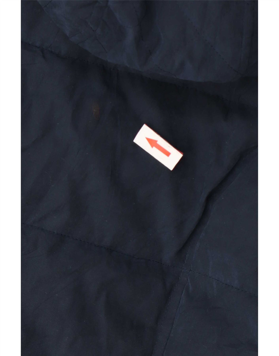 Jaqueta feminina acolchoada com capuz Nautica UK 14 poliéster azul marinho médio