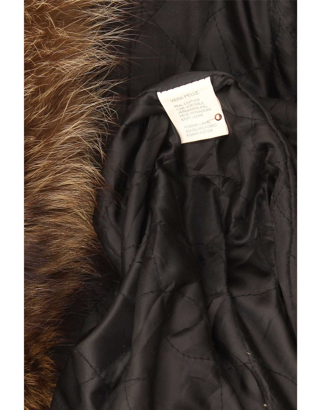 Casaco de couro oversized feminino vintage UK 18 XL preto