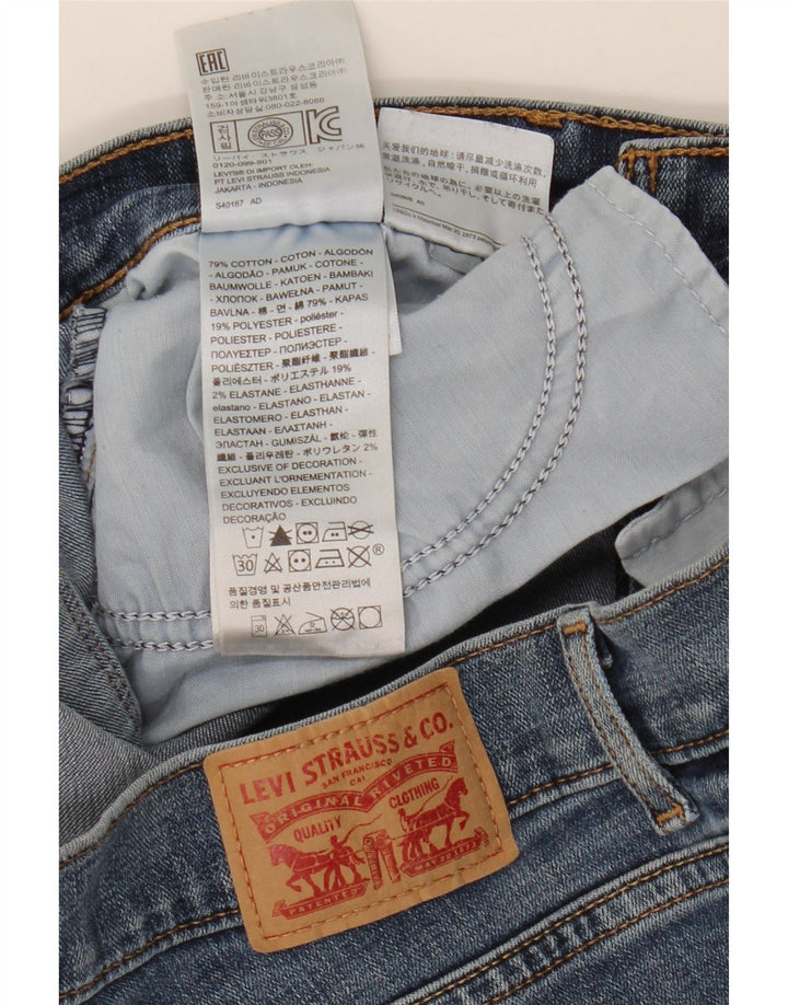 Jeans feminino clássico bootcut Levi's US 6 médio W28 L32 algodão azul