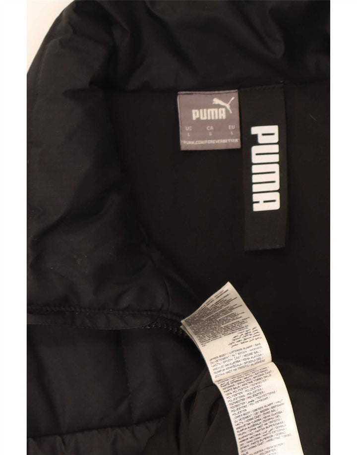 Jaqueta Puma Masculina Graphic Padded UK 40 Grande Poliéster Preto