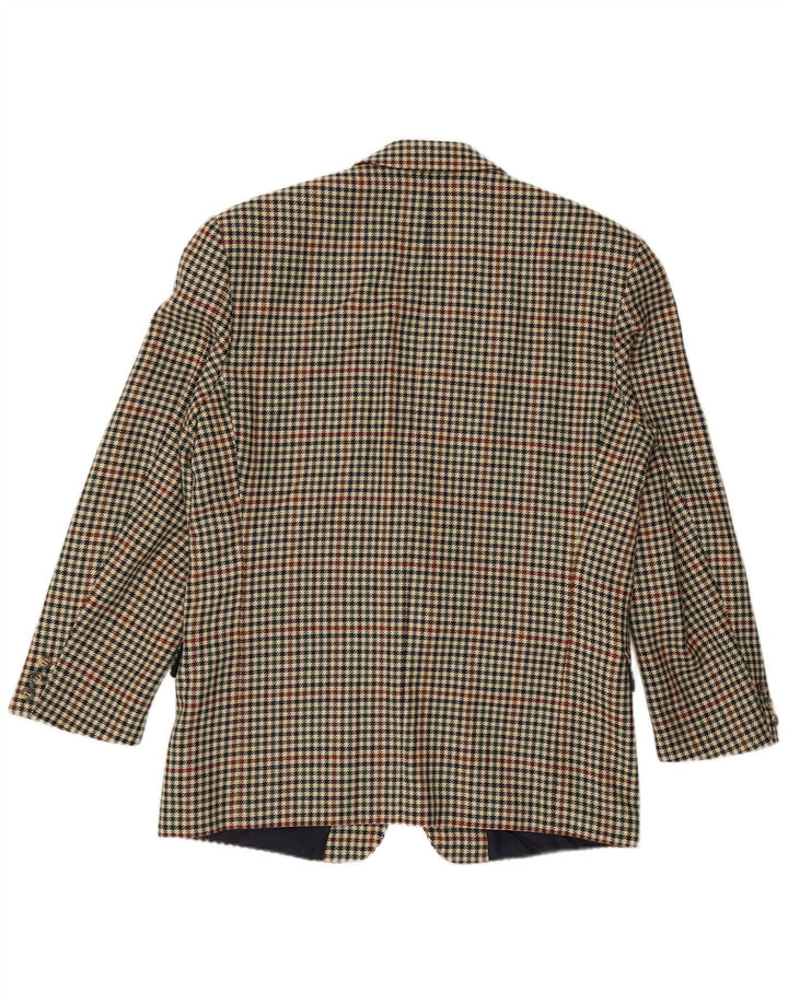 Jaqueta blazer masculina WESTBURY com 2 botões UK 40 grande bege Houndstooth