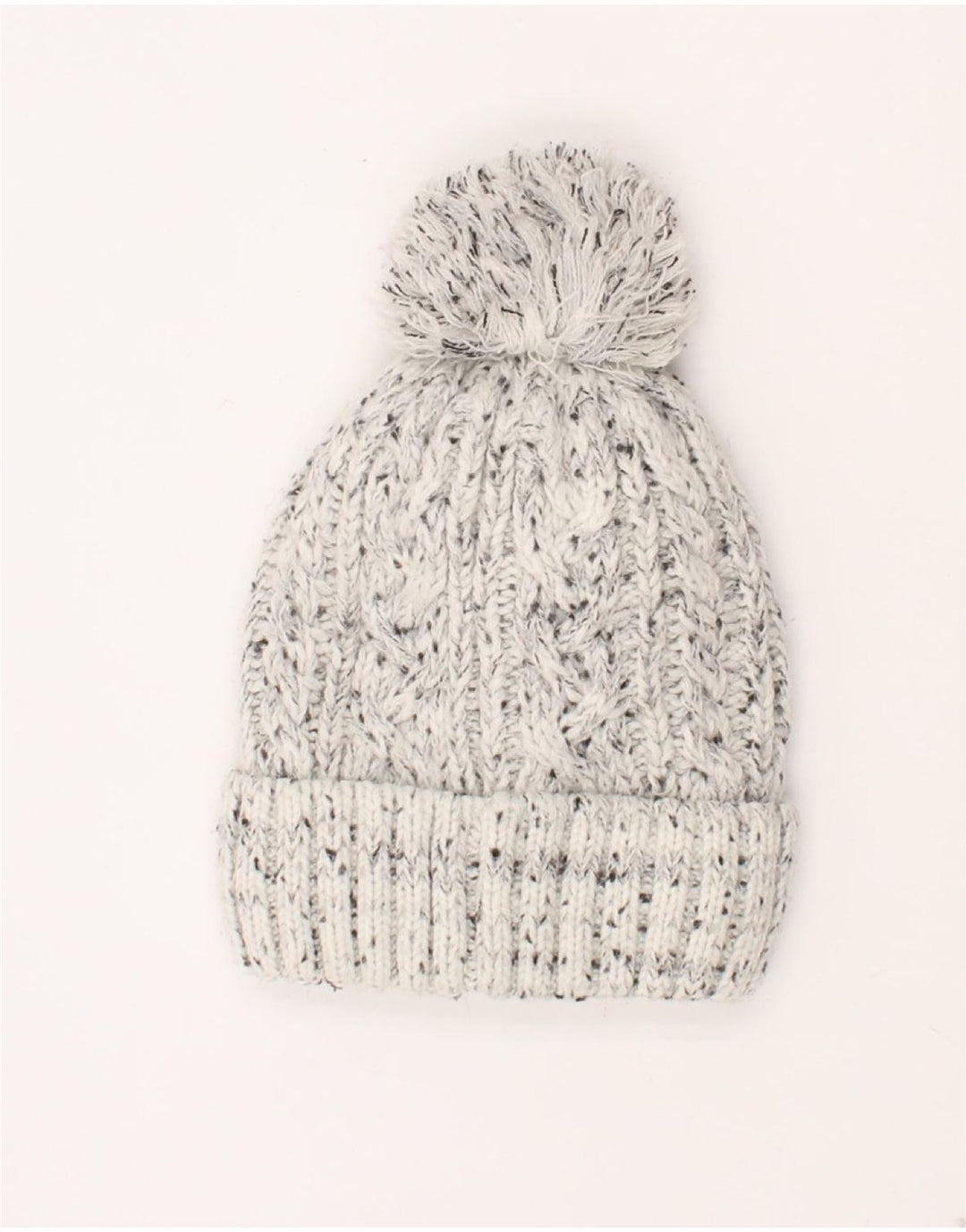 Gorro feminino Superdry tricotado em malha tamanho único cinza manchado acrílico