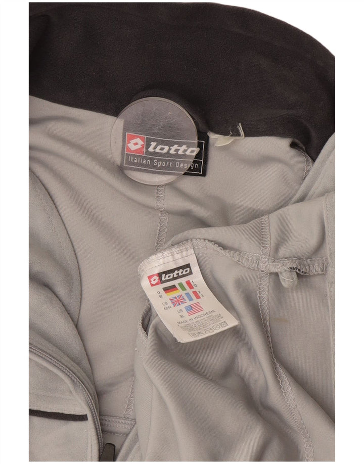 Jaqueta masculina de treino Lotto UK 42/44 XL cinza poliéster