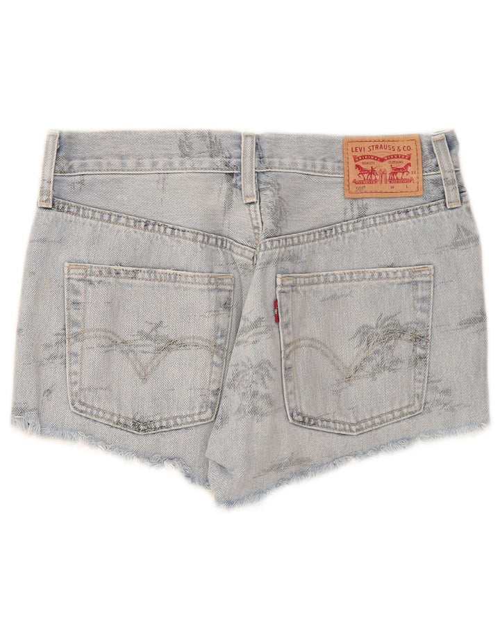 Shorts jeans feminino Levi's 501 W26 pequeno azul algodão