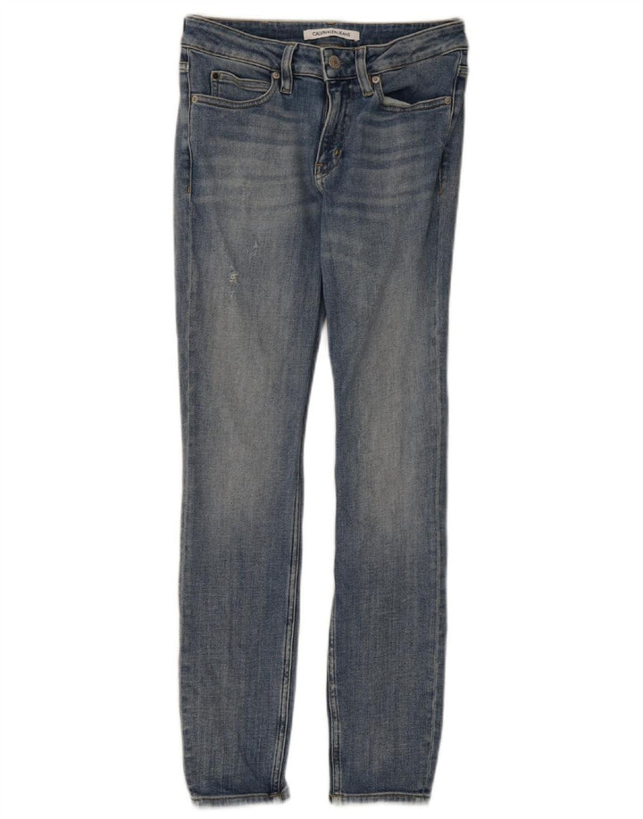 Calça jeans feminina CALVIN KLEIN W26 L30 azul algodão