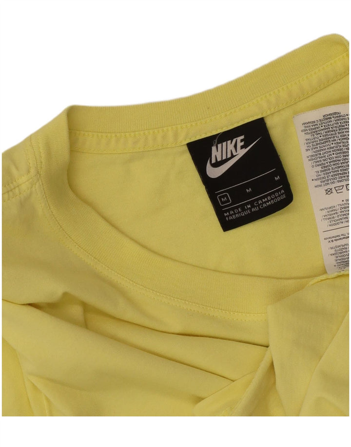 Camiseta Nike Feminina Crop Top UK 14 Médio Algodão Amarelo