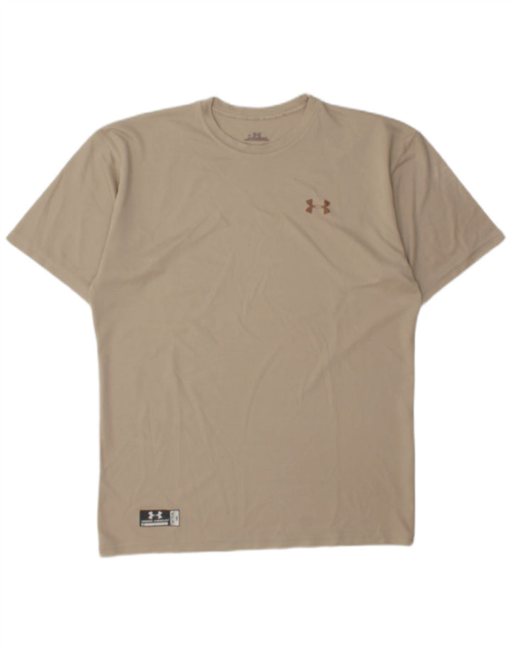 Camiseta masculina Under Armour Top XL poliéster bege