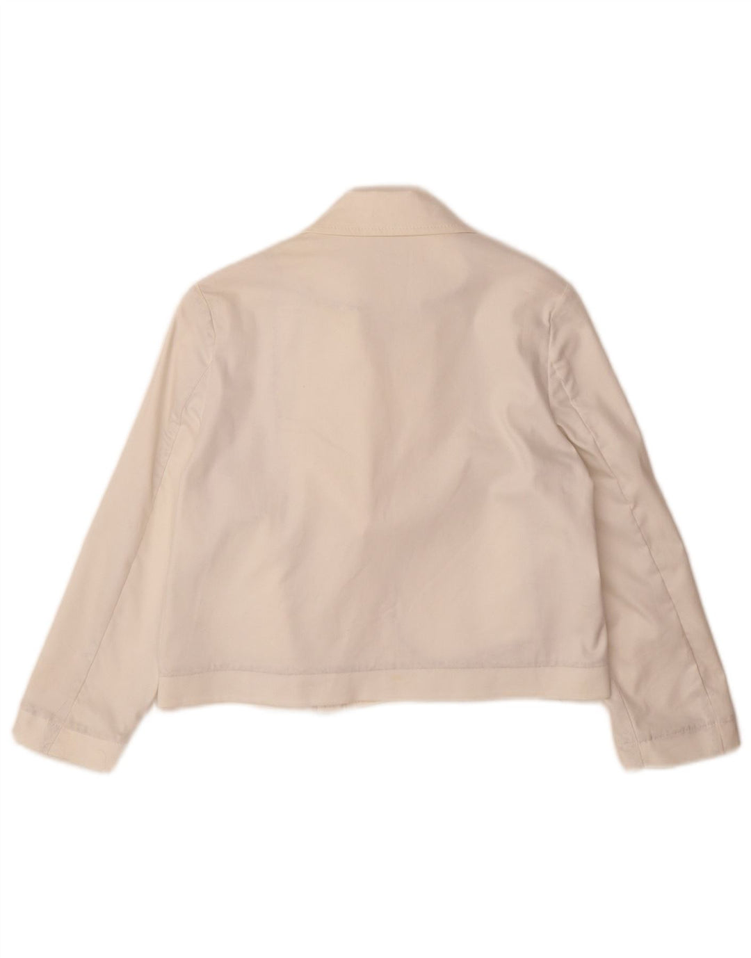Jaqueta bomber vintage feminina 11-12 anos algodão branco