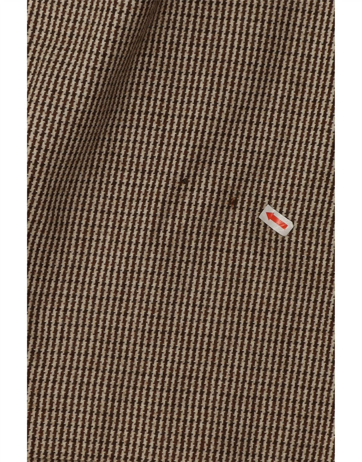 Conjunto de saia feminina Genny com 2 botões e 2 peças Reino Unido 14 médio W32 marrom houndstooth