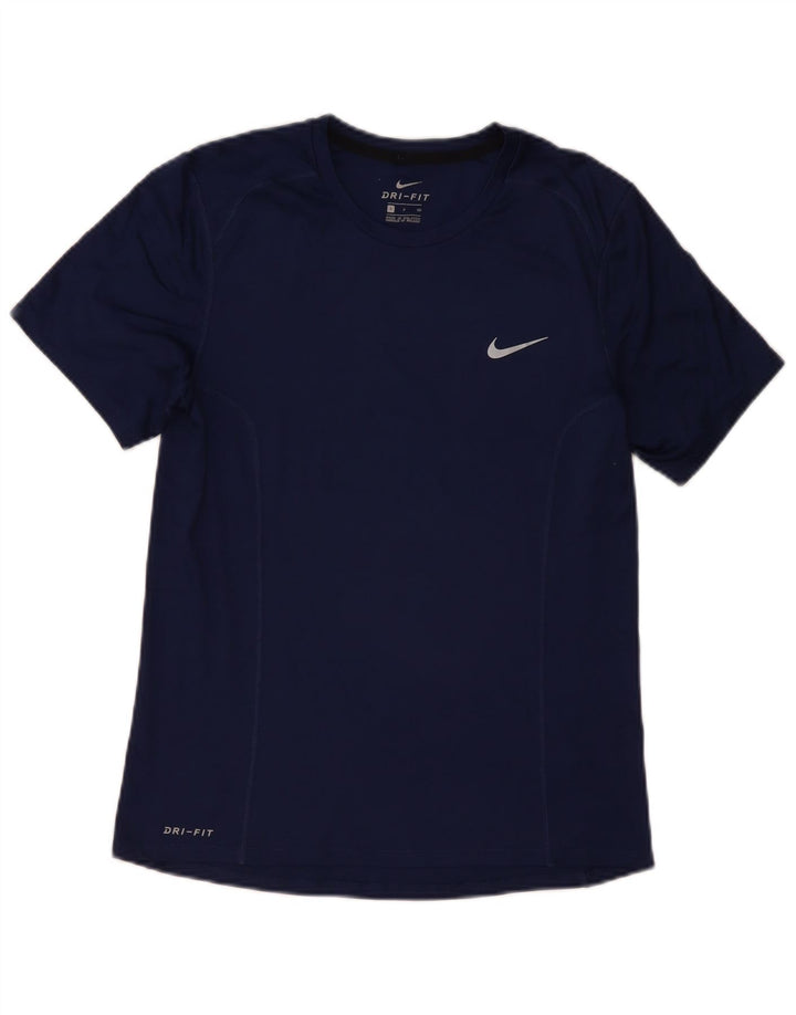 Camiseta Nike Masculina Dri Fit Top Pequena Azul Marinho