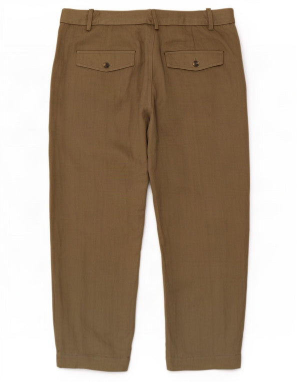 Zara Calça jogger feminina larga W30 L26 Khaki Lyocell