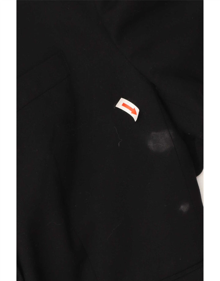 Jaqueta Blazer Feminina Benetton com 2 Botões IT 48 XL Preto Poliéster