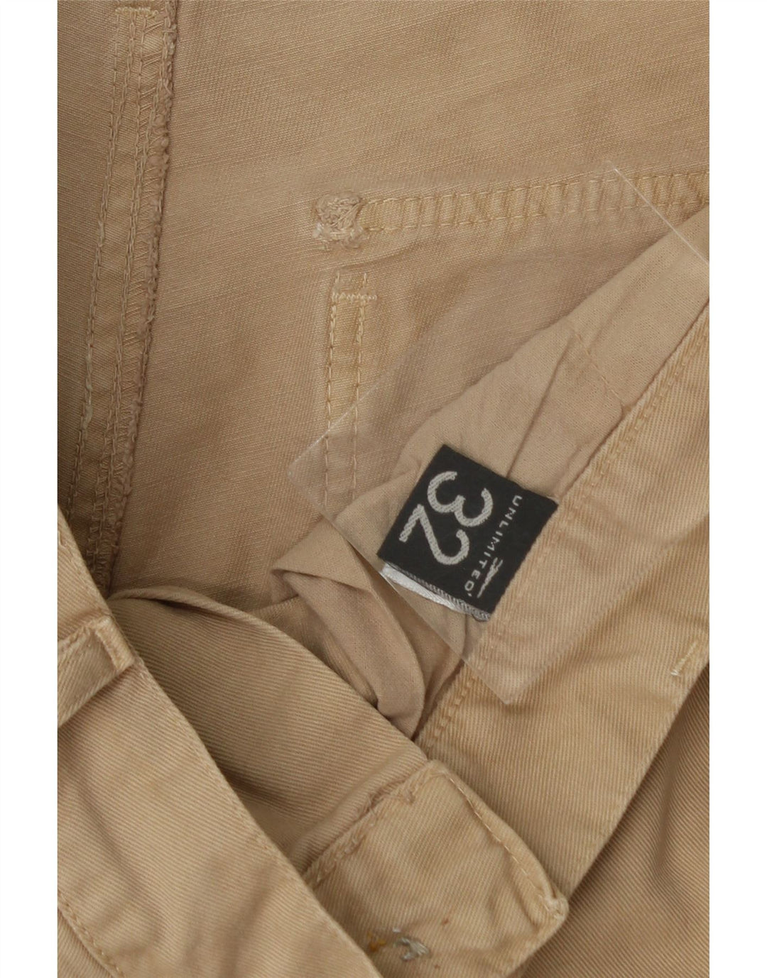 UNLIMITED Mens Slim Cargo Trousers W32 L32 Beige Cotton Vintage Unlimited and Second-Hand Unlimited from Messina Hembry 