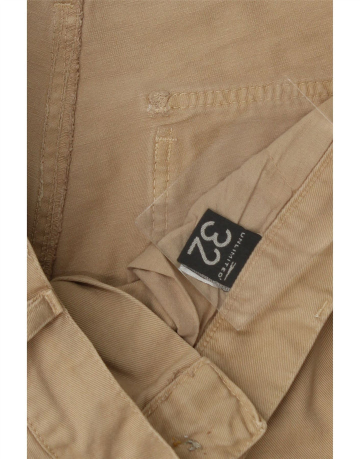 UNLIMITED Mens Slim Cargo Trousers W32 L32 Beige Cotton Vintage Unlimited and Second-Hand Unlimited from Messina Hembry 