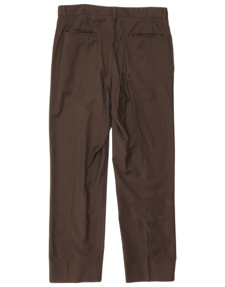 Calvin Klein Calça feminina reta W32 L30 marrom