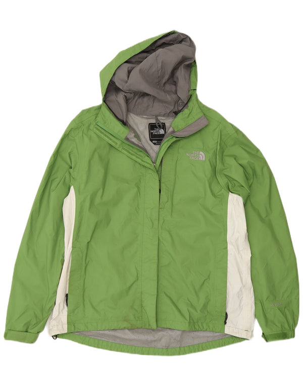 Jaqueta de chuva feminina com capuz The North Face Reino Unido 16 grande bloco colorido verde