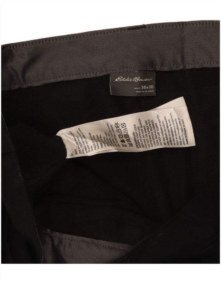 Calça cargo masculina EDDIE BAUER reta W38 L30 preta nylon