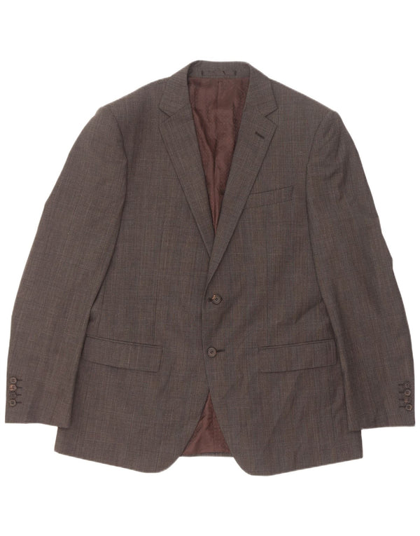 Jaqueta Marks & Spencer masculina Autograph Blazer Reino Unido 42 grande xadrez cinza