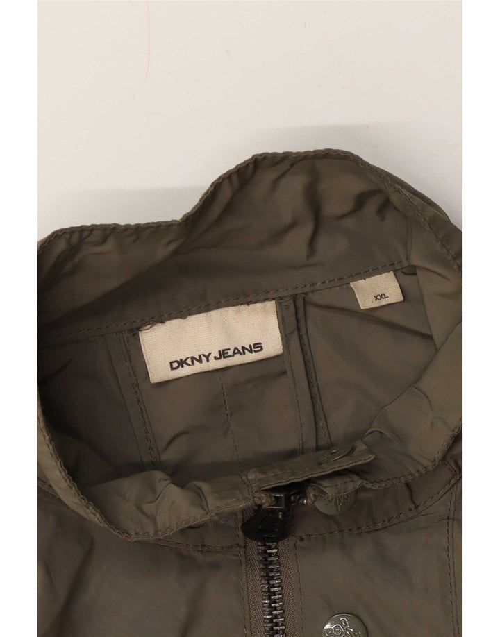 Jaqueta bomber masculina Dkny UK 44 2XL cáqui