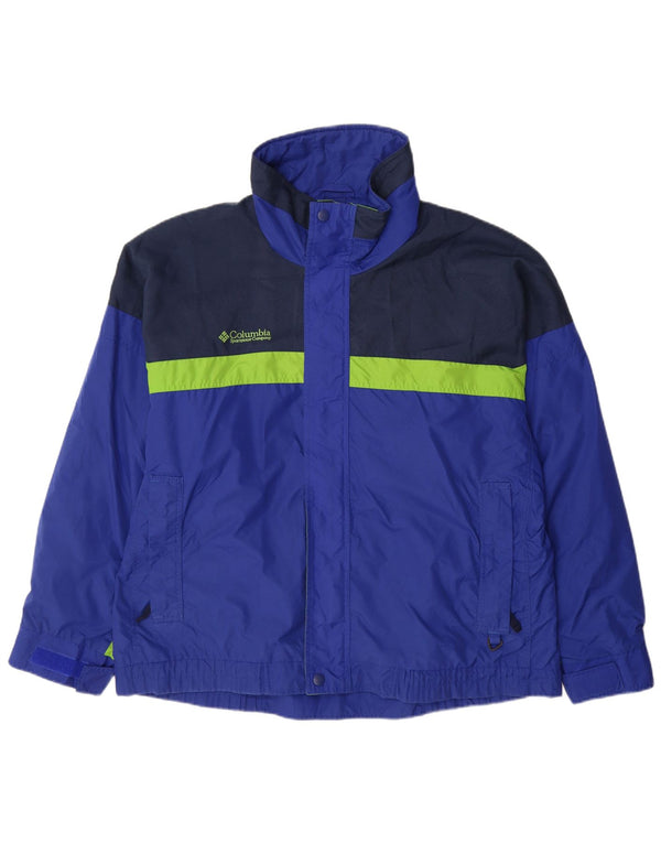 Columbia Mens Bugaboo Rain Jacket UK 40 grande bloco colorido azul