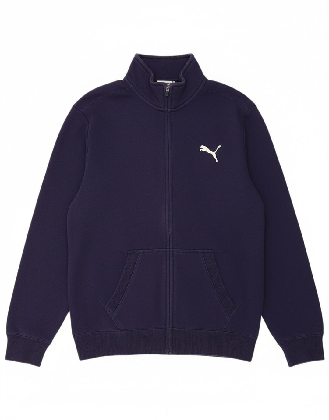 PUMA Mens Tracksuit Top Jacket Grande Algodão Azul Marinho