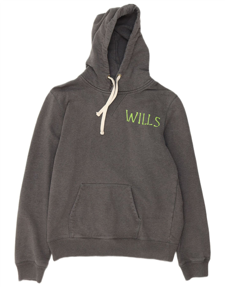 Jumper com capuz gráfico masculino JACK WILLS XL algodão cinza