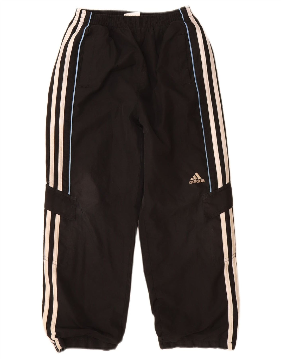 Adidas meninos calças de treino joggers 6-7 anos preto poliéster