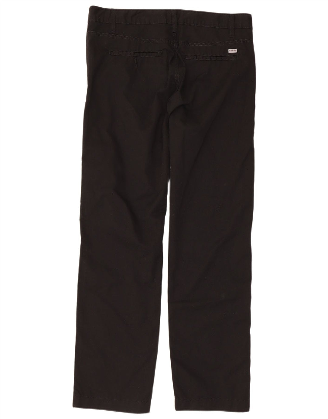 Calça chino reta masculina CARHARTT W34 L32 algodão preto