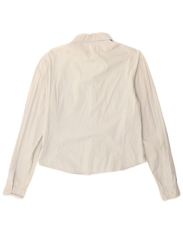 Camisa Timberland Mulher UK 12 Médio Algodão Azul