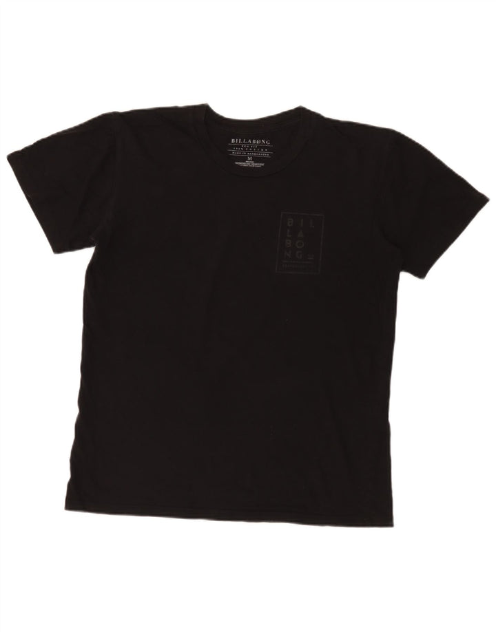 Camiseta masculina Billabong Regular Fit gráfica top médio algodão preto