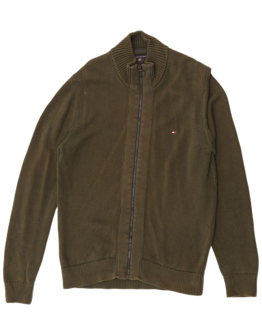 Suéter cardigã masculino Tommy Hilfiger XL algodão verde