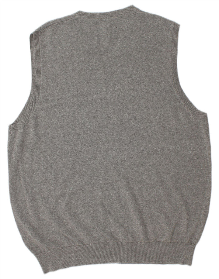 Regata masculina Marks & Spencer com colete XL algodão cinza