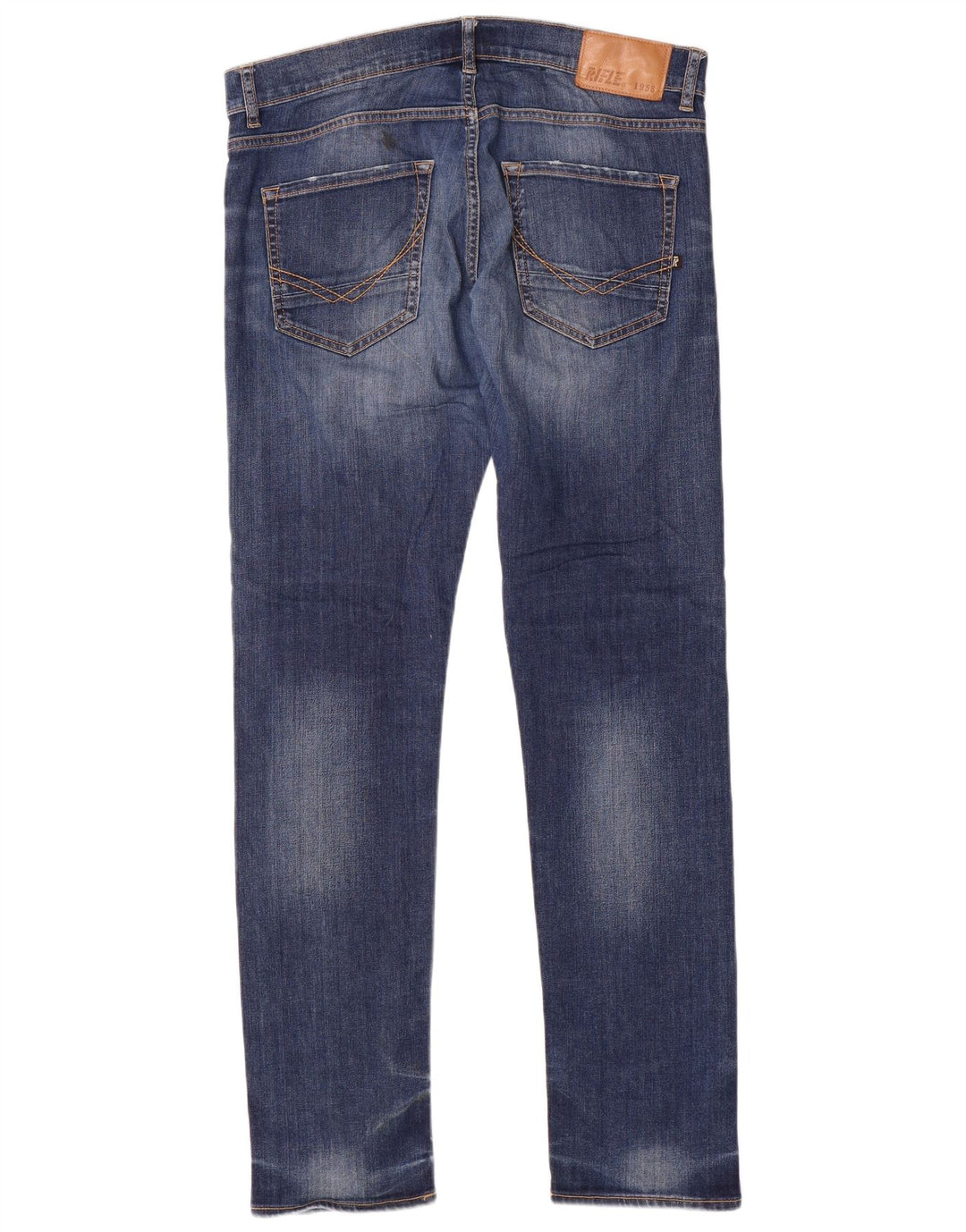 Rifle Masculino Slim Jeans W36 L34 Azul Algodão