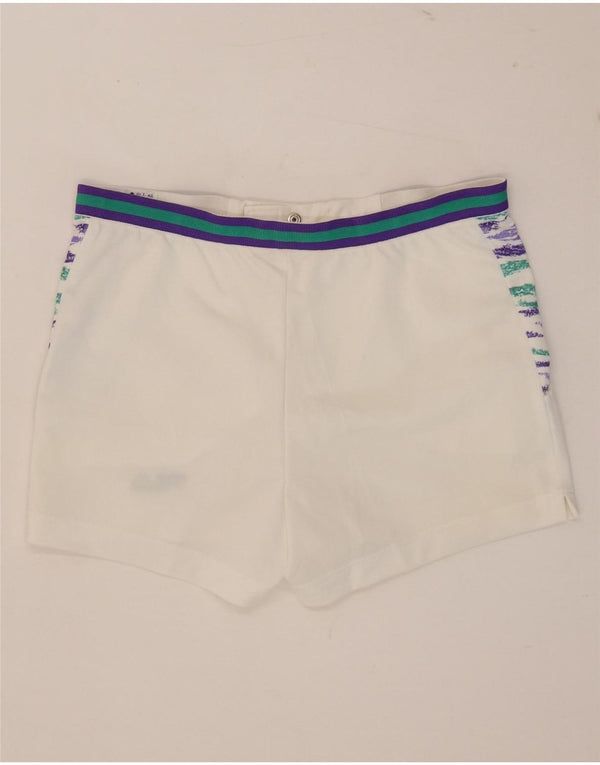 Fila Masculino Casual Shorts IT 48 Médio W32 Poliéster Listrado Branco