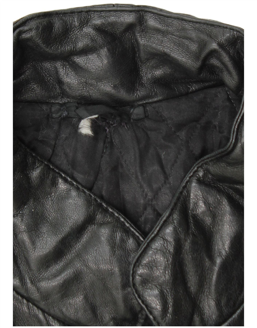 Jaqueta de couro masculina vintage UK 38 média preta