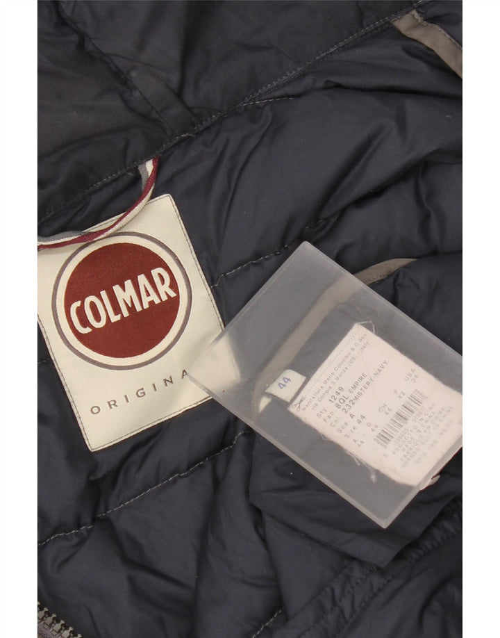 Jaqueta acolchoada com capuz feminino Colmar IT 44 poliéster cinza médio