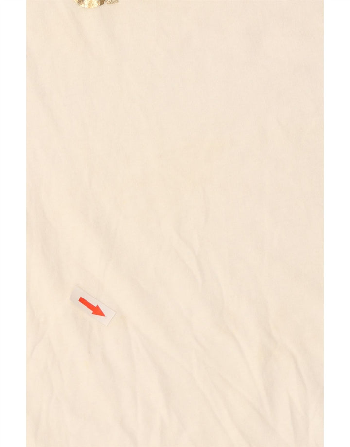 Camiseta Adidas Feminina Graphic Top UK 14 Médio Algodão Branco