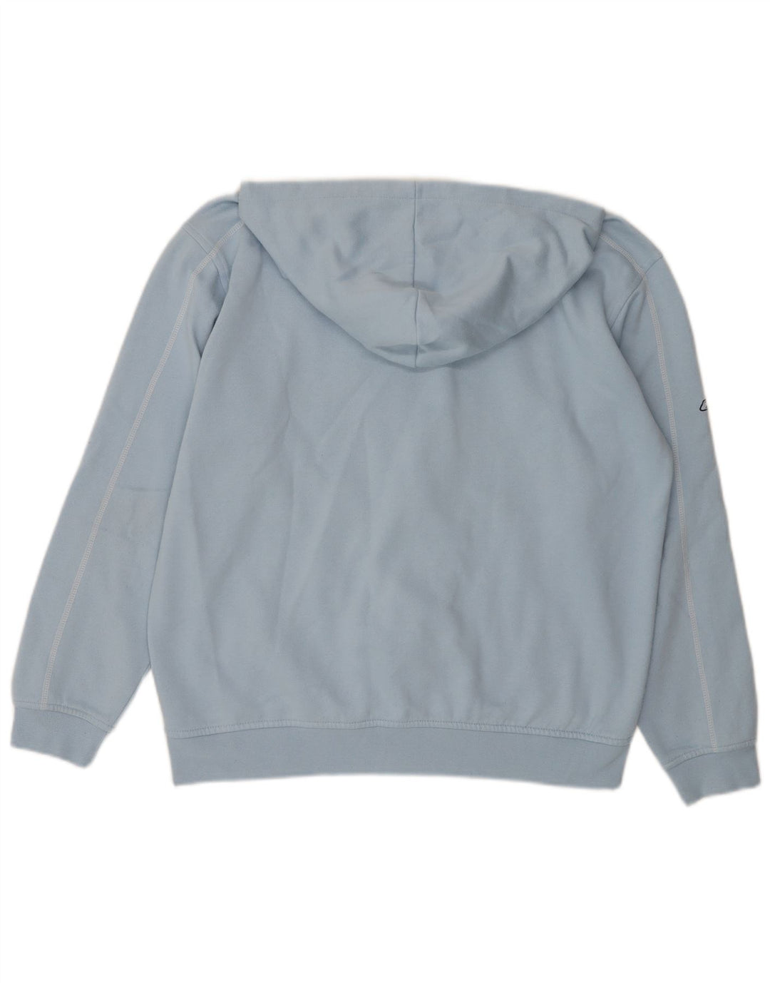 Suéter masculino REEBOK com capuz e zíper gráfico azul médio poliéster