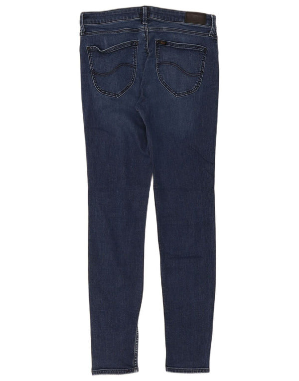 Lee Womens Scarlett Skinny Jeans W30 L29 Azul Marinho Algodão