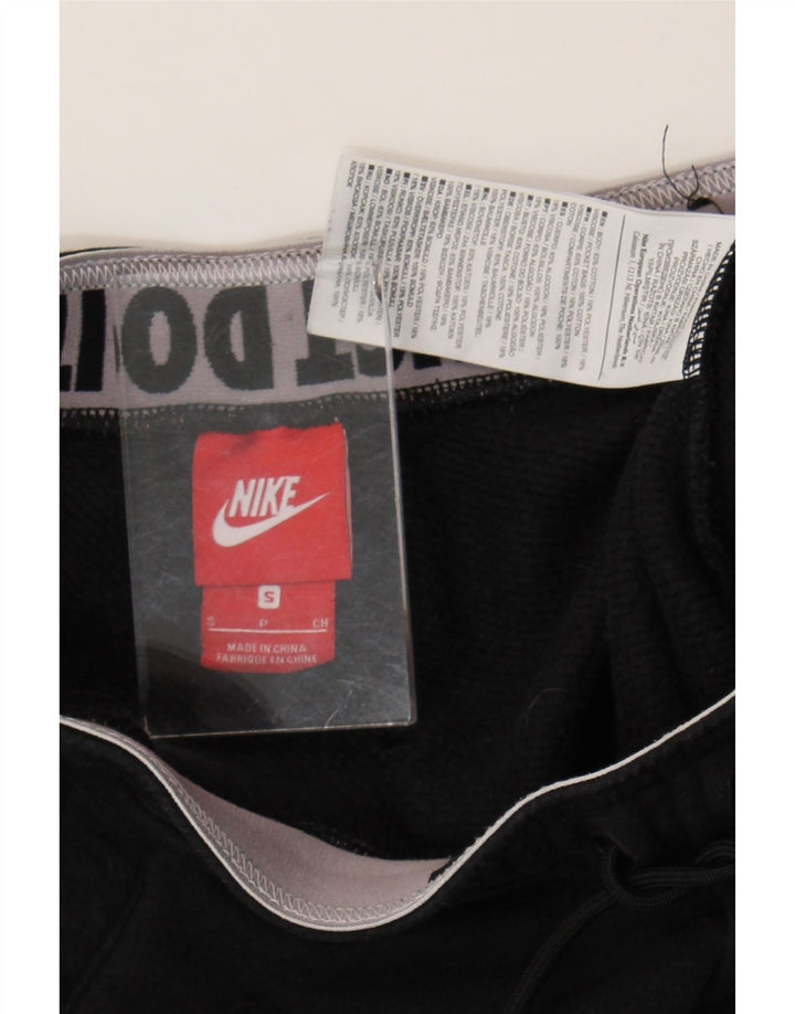 Nike Mens Treino Calças Joggers Pequeno Algodão Preto