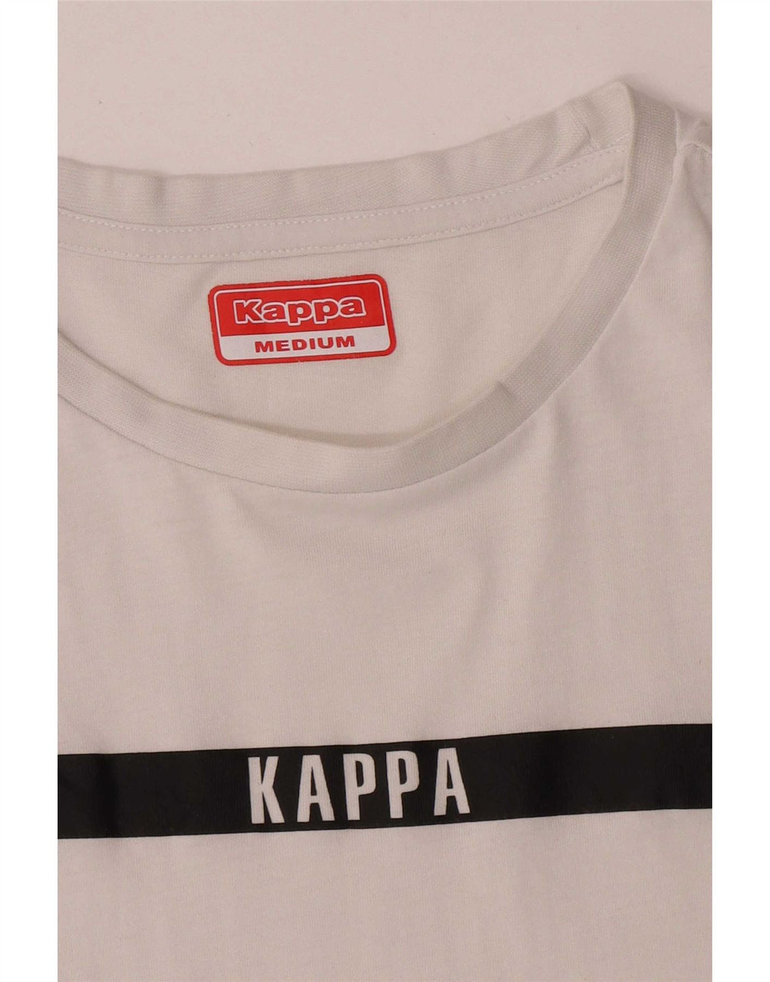 Camiseta masculina Kappa Top médio branco colorblock