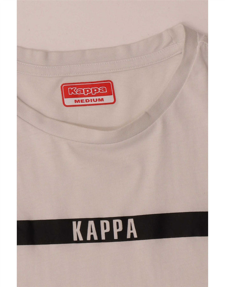 Camiseta masculina Kappa Top médio branco colorblock
